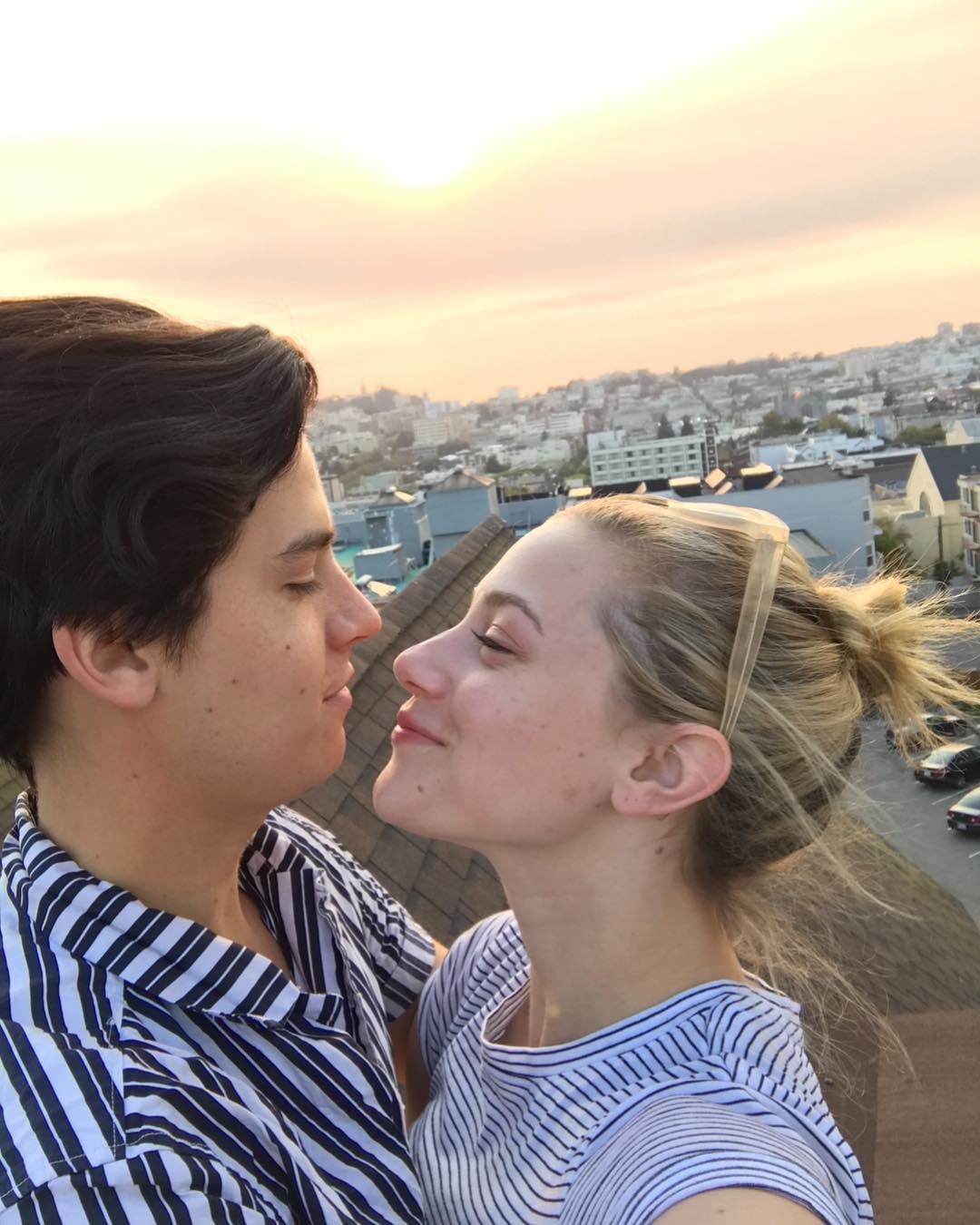 Cole Sprouse and Lili Reinhart stare lovingly into each other's eyes