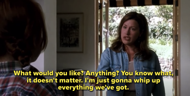 Chessy saying she'll cook everything in the kitchen for Annie