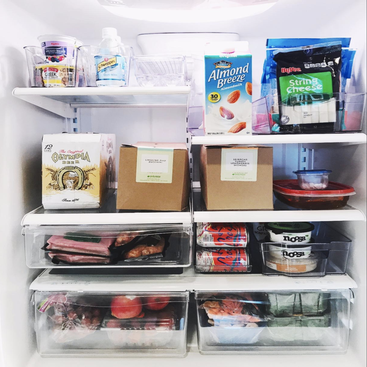 Reviewer image showing how the set organized their fridge