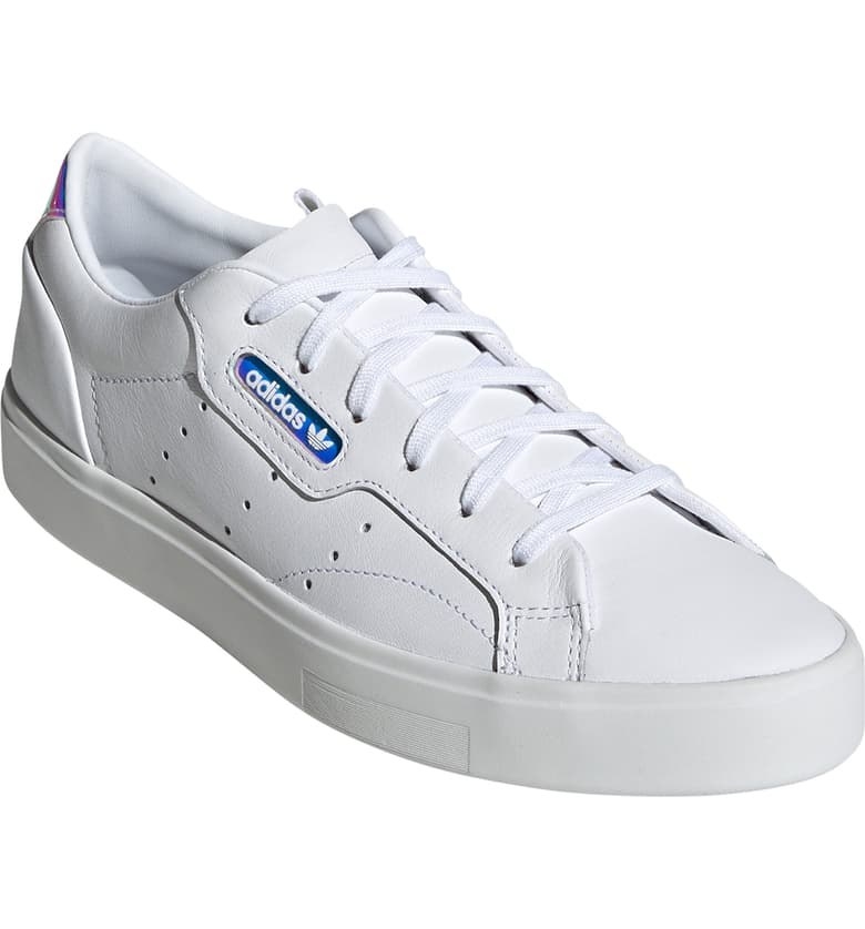The Adidas sleek leather sneaker