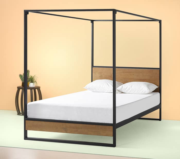 the canopy bed