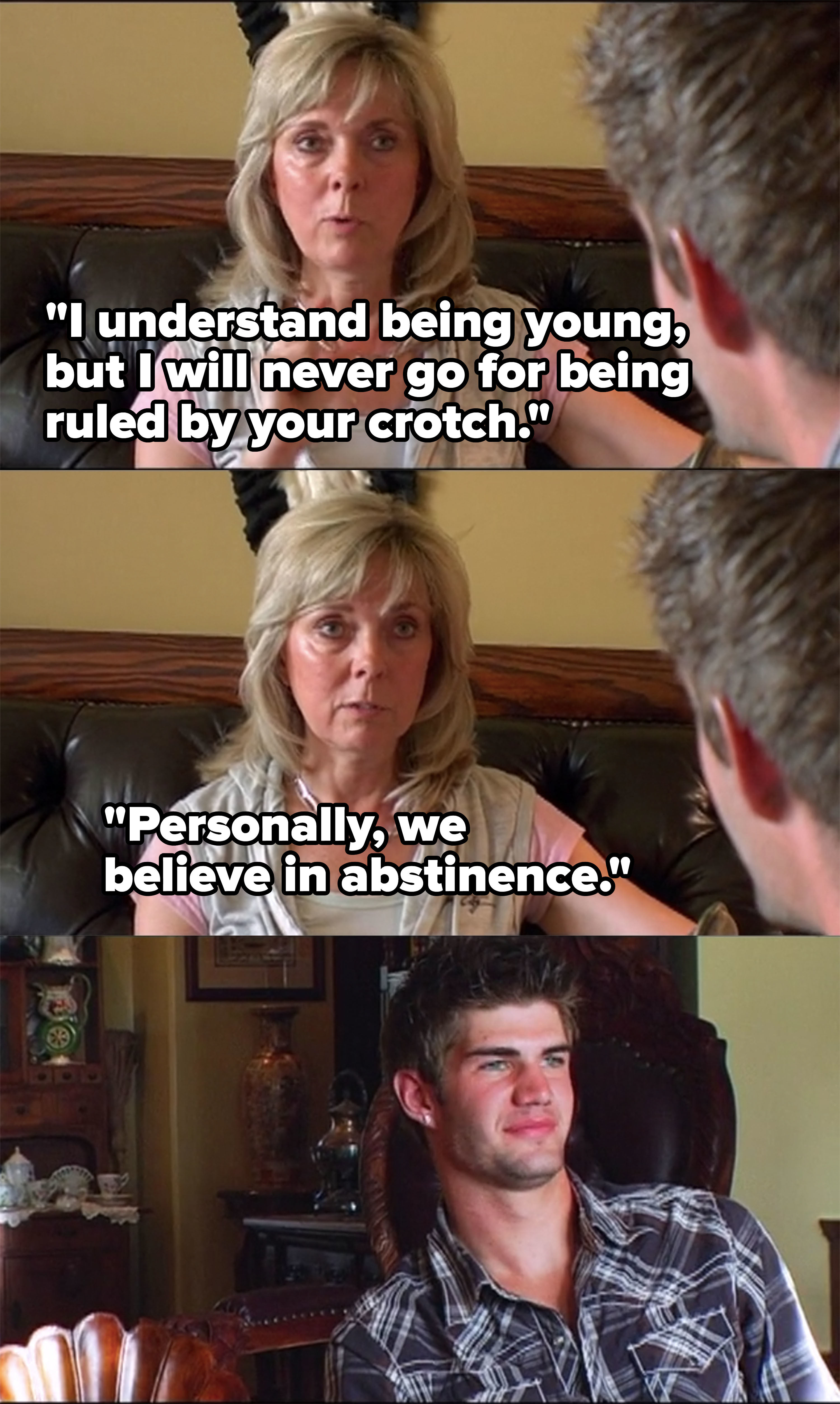 Farrah&#x27;s mom tells Cole she &quot;won&#x27;t go for being ruled by your crotch&quot; and says they believe in abstinence 