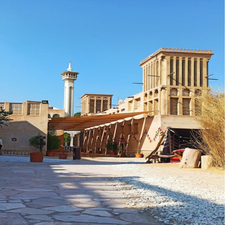 Bastakiya heritage site with cobblestone streets
