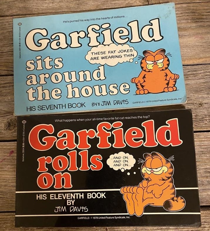 Two Garfield books.