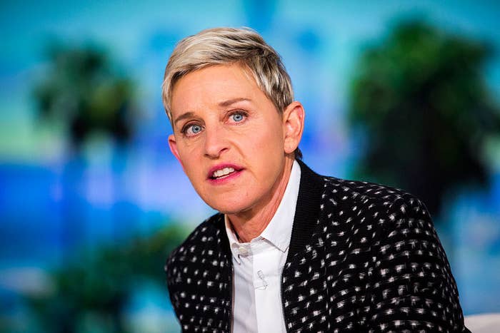 Ellen DeGeneres during a taping of &quot;The Ellen DeGeneres Show&quot;