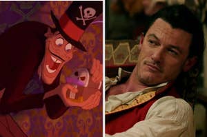 The Shadow Man from "Princess and the Frog" is on the left with Gaston from "Beauty and the Beast" on the right
