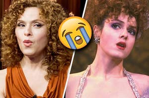 Bernadette Peters making quirky faces that are truly iconic