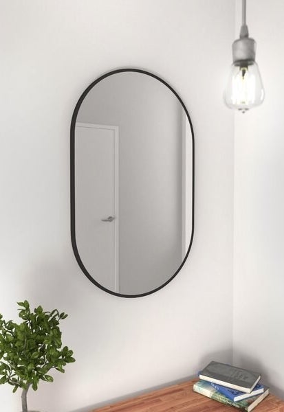 Black mirror in contemporary style 