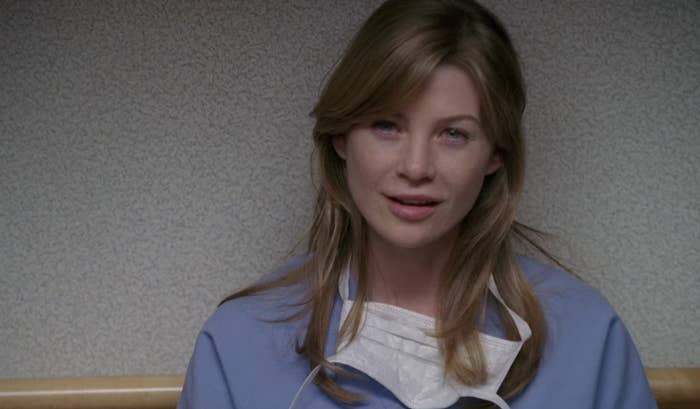 Ellen Pompeo as Meredith in the first episode of &quot;Grey&#x27;s Anatomy&quot;