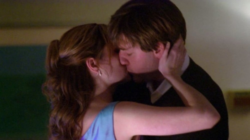 Jim and Pam first kiss