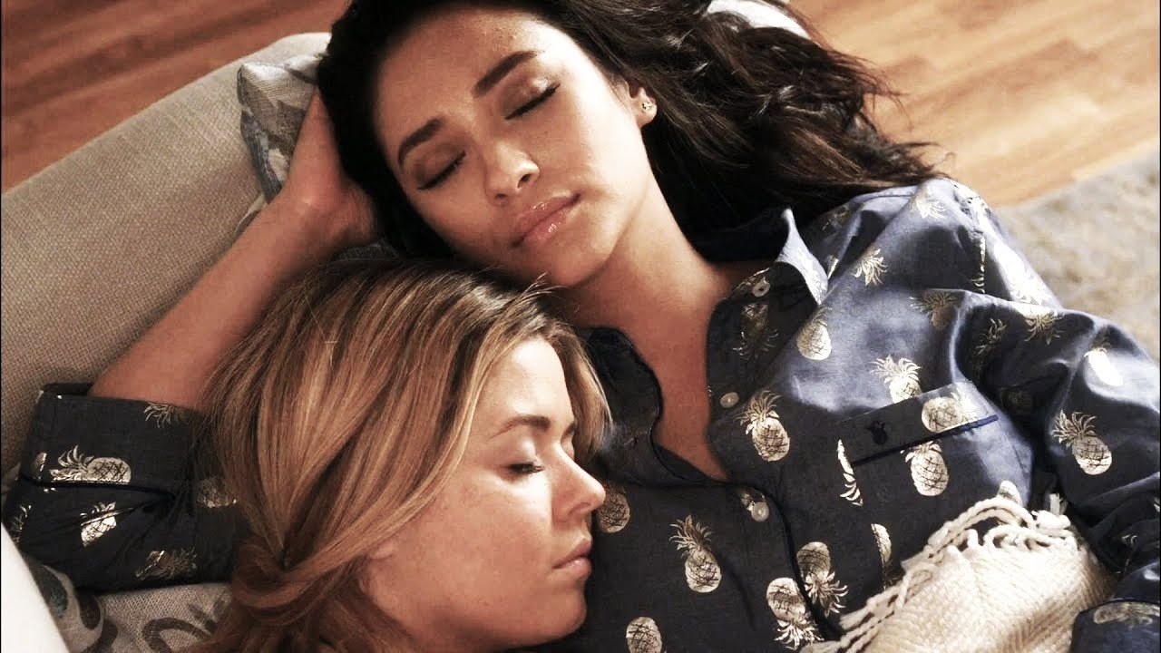 Alison sleeping on Emily