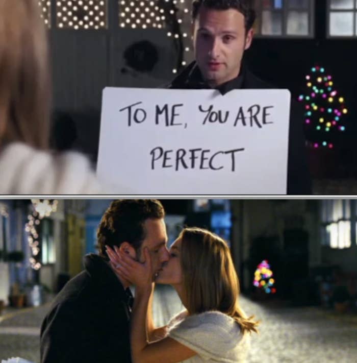 Mark professing his love in &quot;Love Actually&quot;