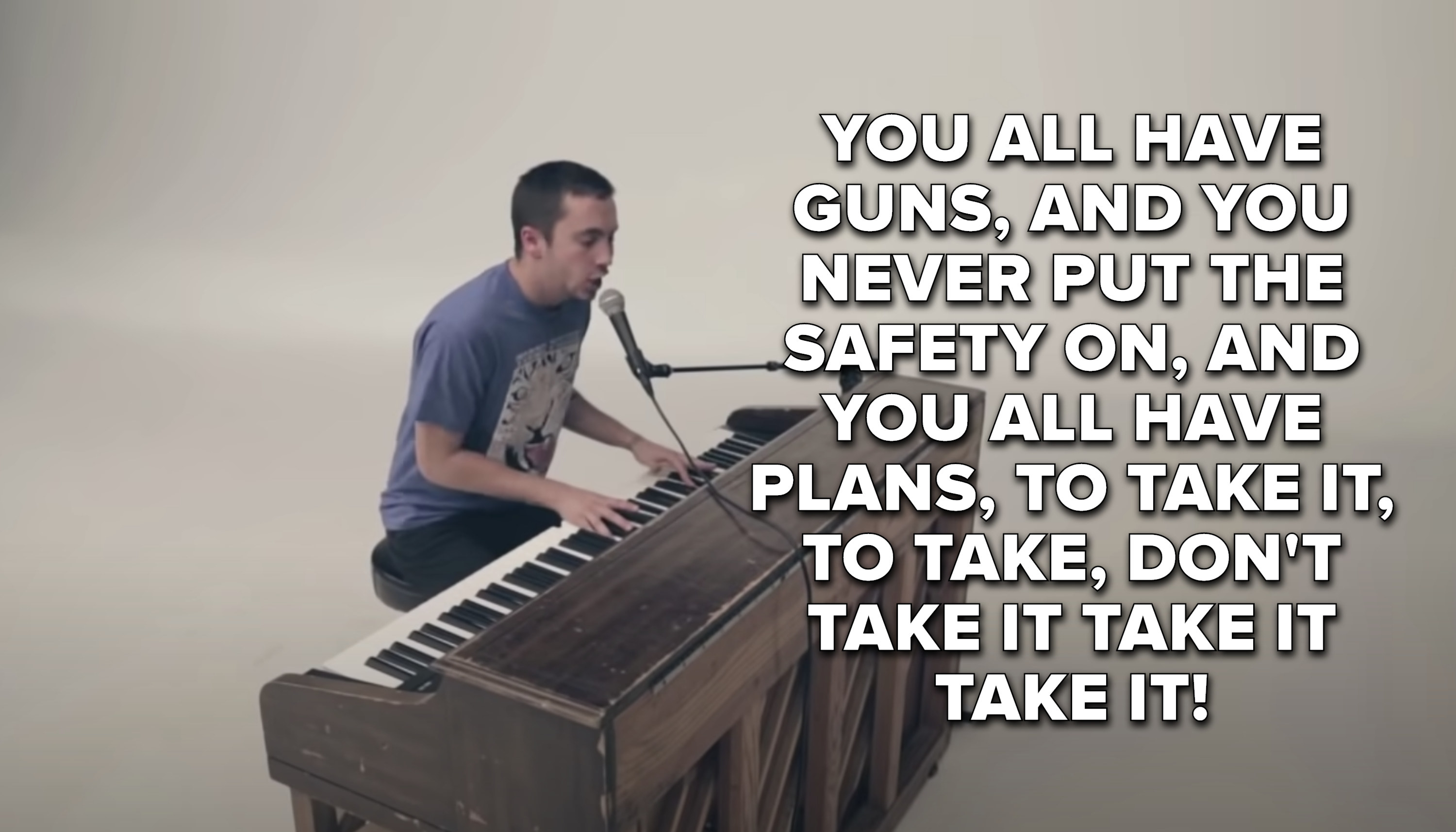 &quot;You all have guns, and you never put the safety on. And you all have plans to take it, don&#x27;t take it&quot;