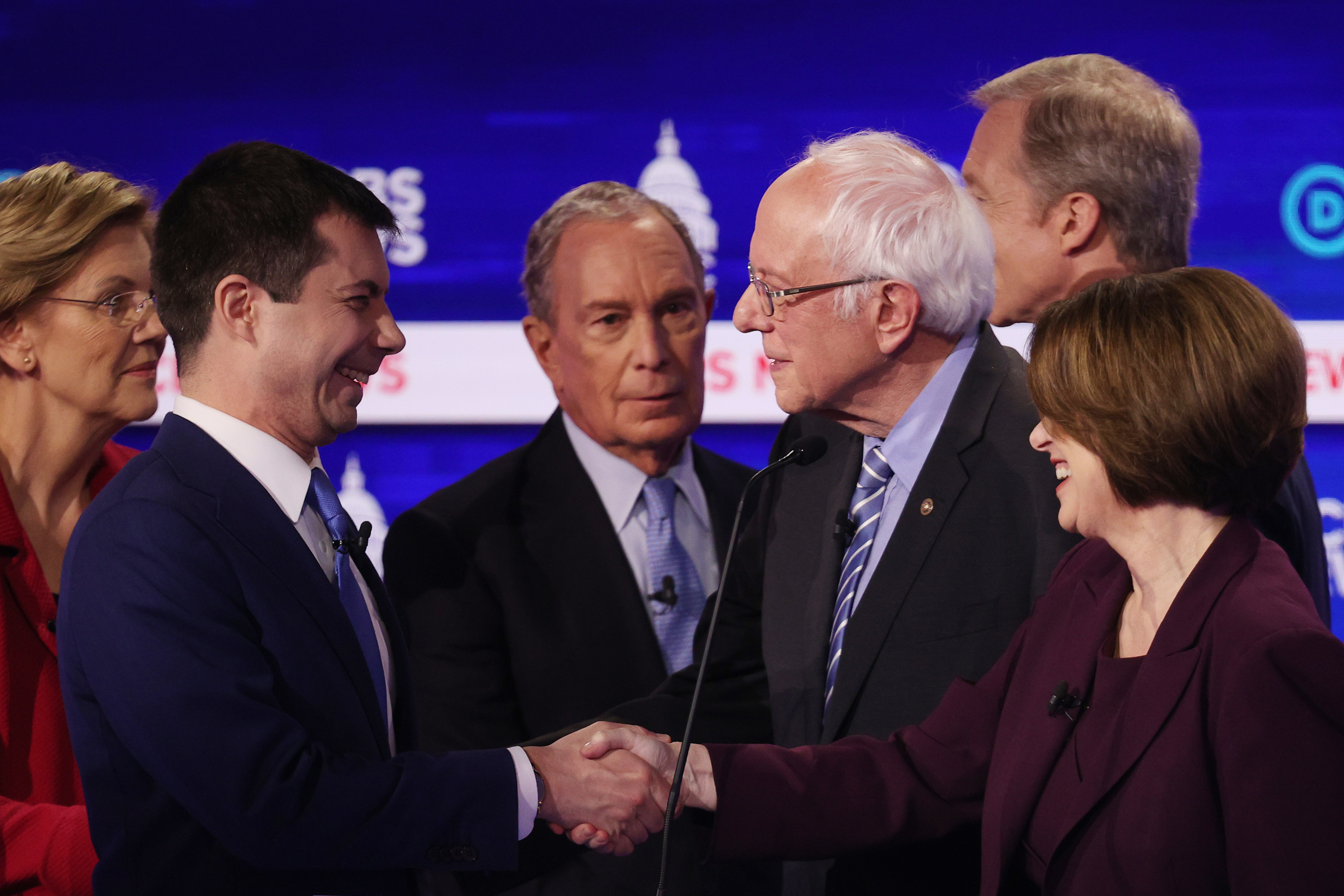 Mike Bloomberg looking confused at the debate