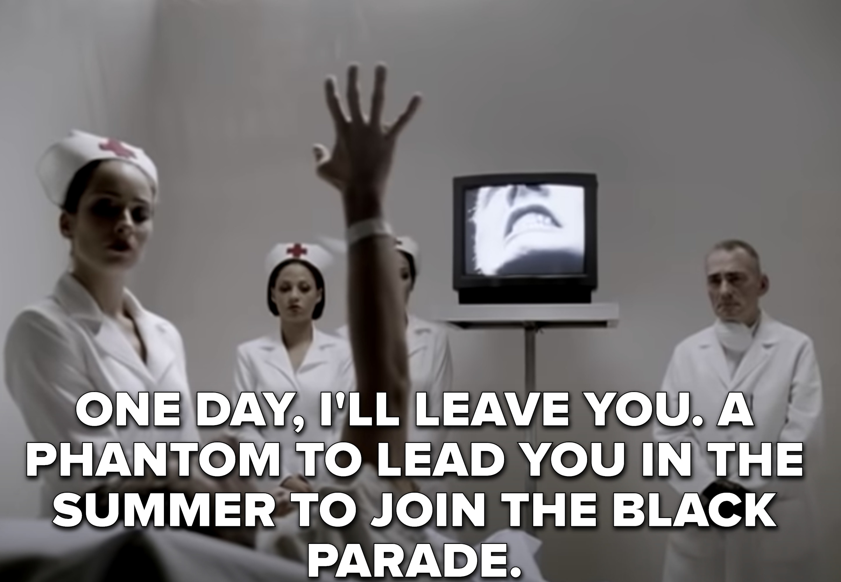 &quot;Because one day, I&#x27;ll leave you
A phantom to lead you in the summer
To join the black parade&quot;&quot;
