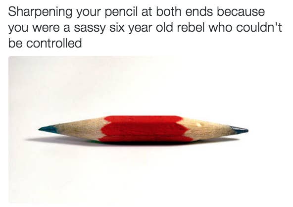 a pencil with two points
