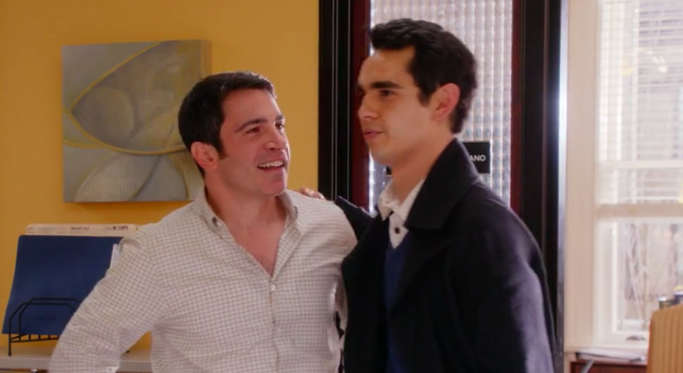 Danny introducing his brother, Richie, to his coworkers on &quot;The Mindy Project.&quot; 