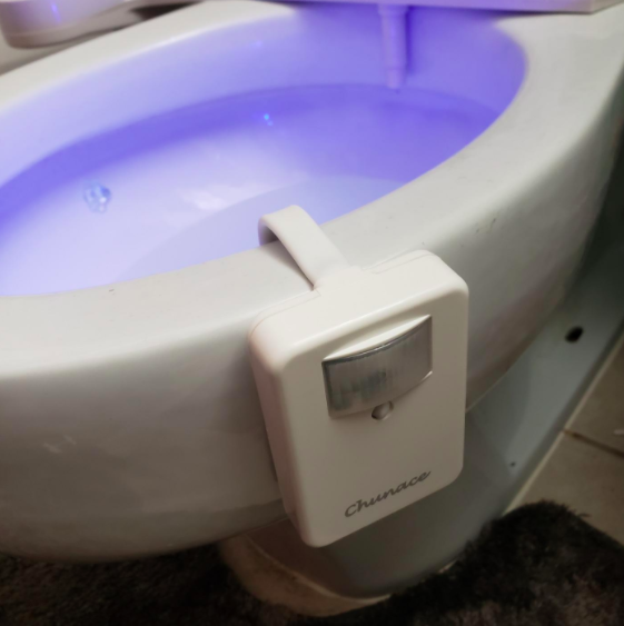 Chunace Rechargeable Toilet Night Light, LED Toilet Bowl