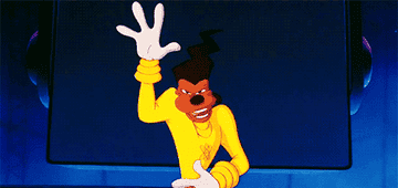 A GIF of Powerline lifting his hand while singing 