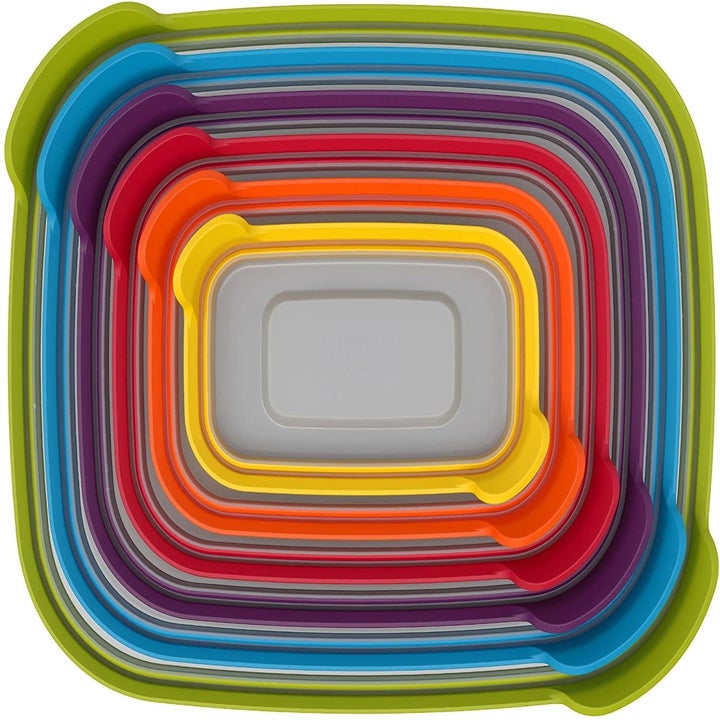 Multi-colored lids from food storage containers