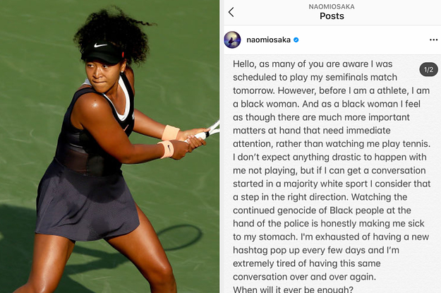 Naomi Osaka, The Highest-Paid Female Athlete, Has Withdrawn From A Tennis Match In Protest Of The Shooting Of Jacob Blake