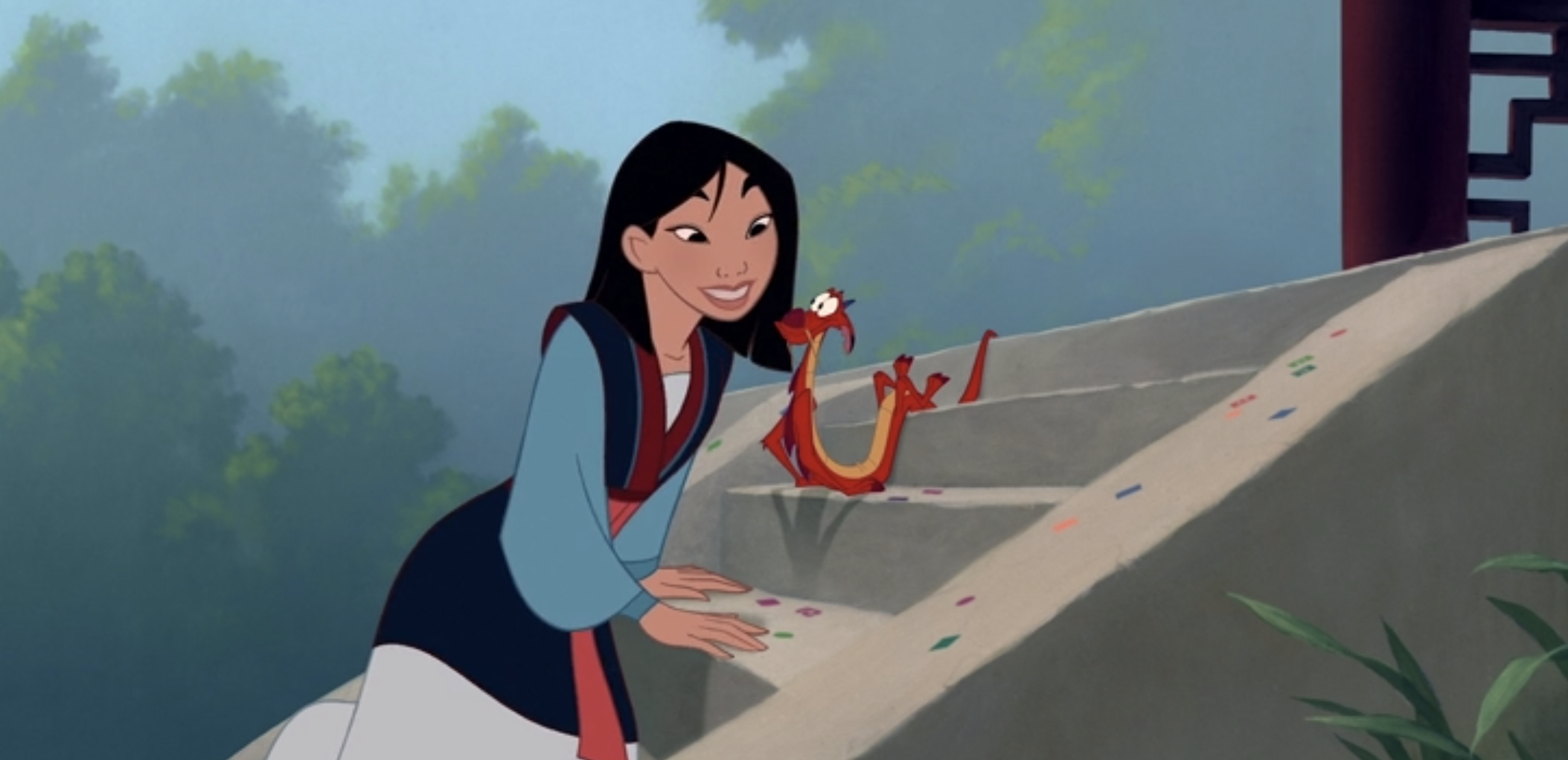 Mulan thanks Mushu after they return home in &quot;Mulan&quot;