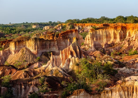 Striking shot of the Marafa Canyon