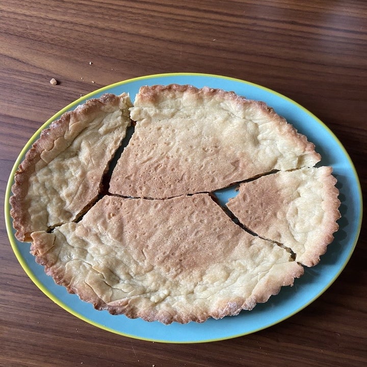 A broken tart crust