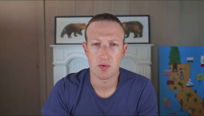 Facebook CEO Mark Zuckerberg looking tired