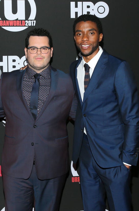 Josh Gad and Chadwick Boseman at the 21st Annual Urbanworld Film Festival