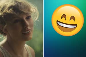 Taylor swift as a smiley emoji