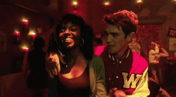 Josie and Archie dancing happily in the &quot;Heathers&quot; episode