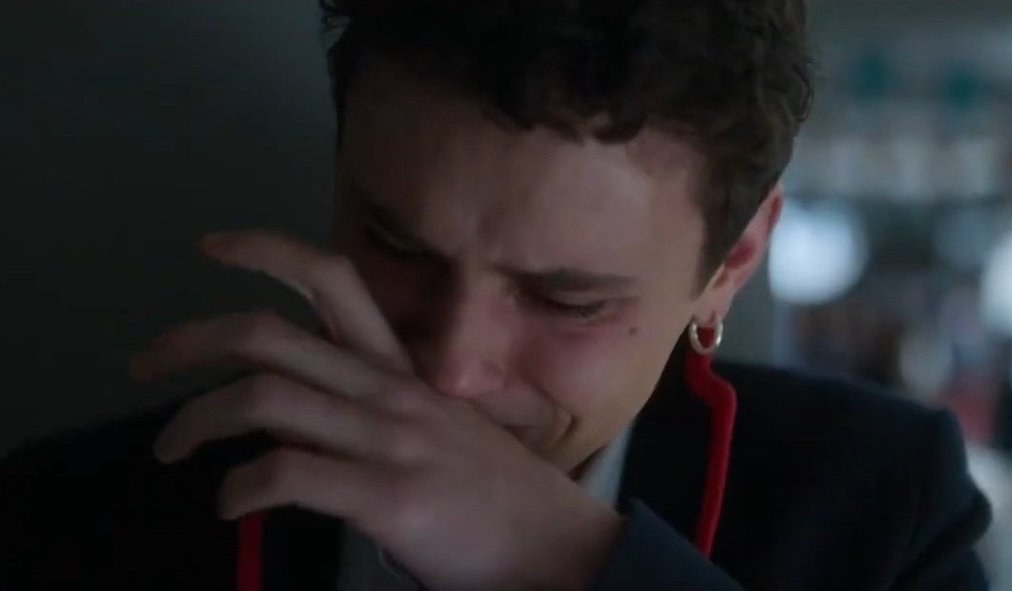 Ander crying after his cancer diagnosis