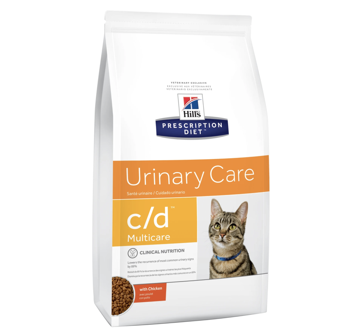 Hill&#x27;s Prescription Diet c/d Multicare Urinary Care dry cat food in chicken flavor
