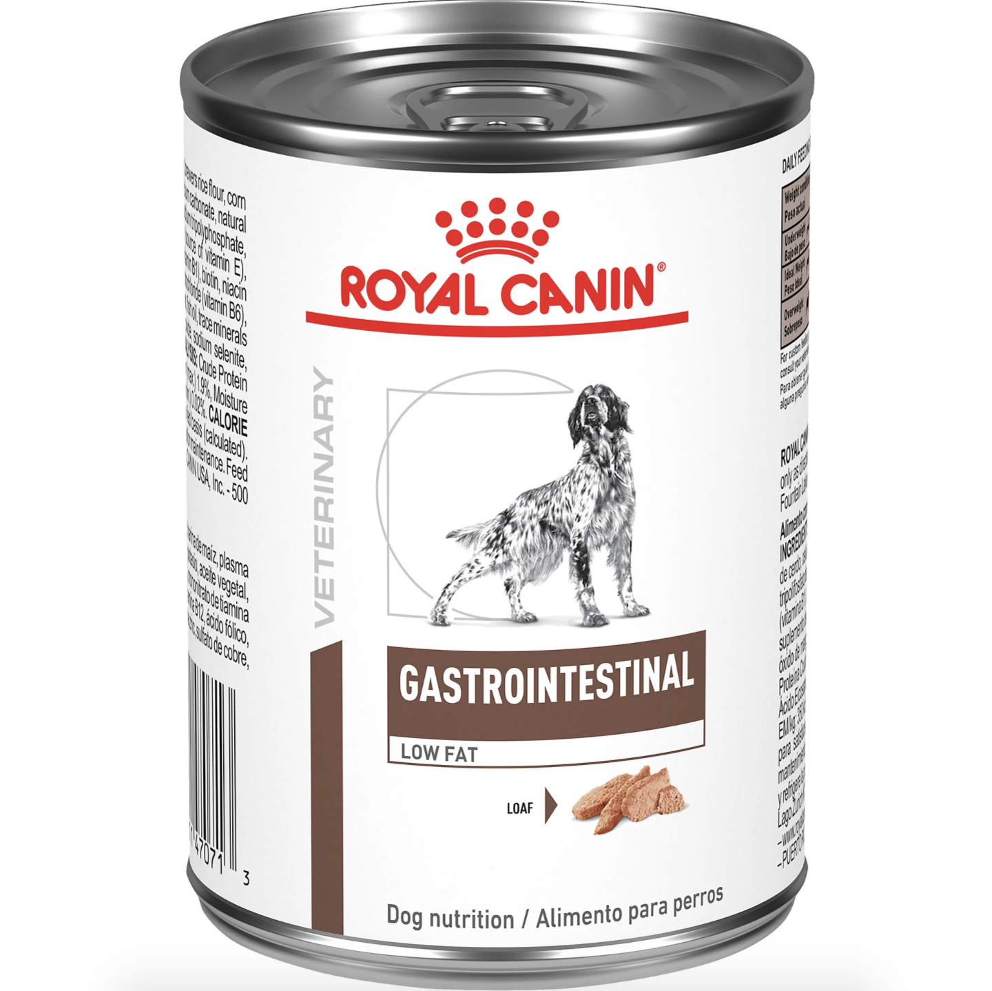 Royal Canin Veterinary Diet Gastrointestinal low fat loaf wet dog food