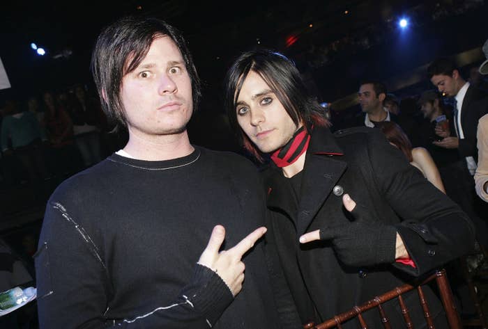 Tom DeLonge and Jared Leto at the mtvU Woodie Awards