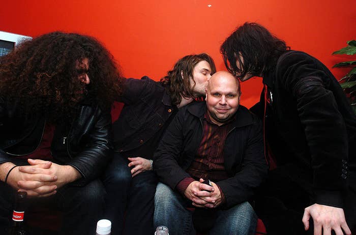 Coheed and Cambria&#x27;s Claudio Sanchez with Taking Back Sunday&#x27;s Adam Lazzara, My Chemical Romance&#x27;s Gerard Way, and Matt Pinfield
