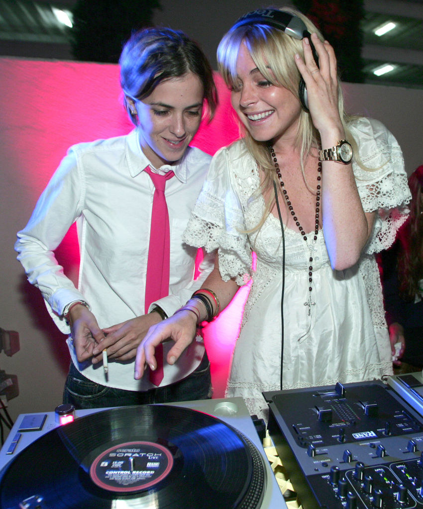 Samantha Ronson and Lindsay Lohan