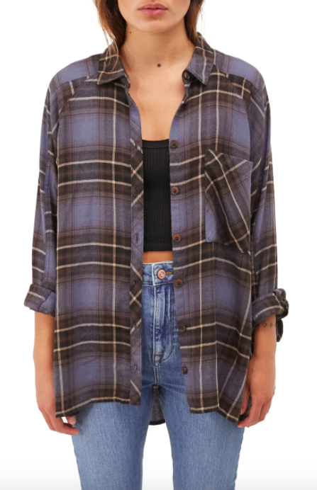 The BDG Urban Outfitters Brendon Plaid Flannel Shirt.