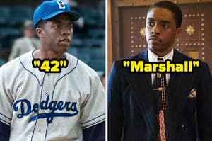 Chadwick in "42" / Chadwick in "Marshall"