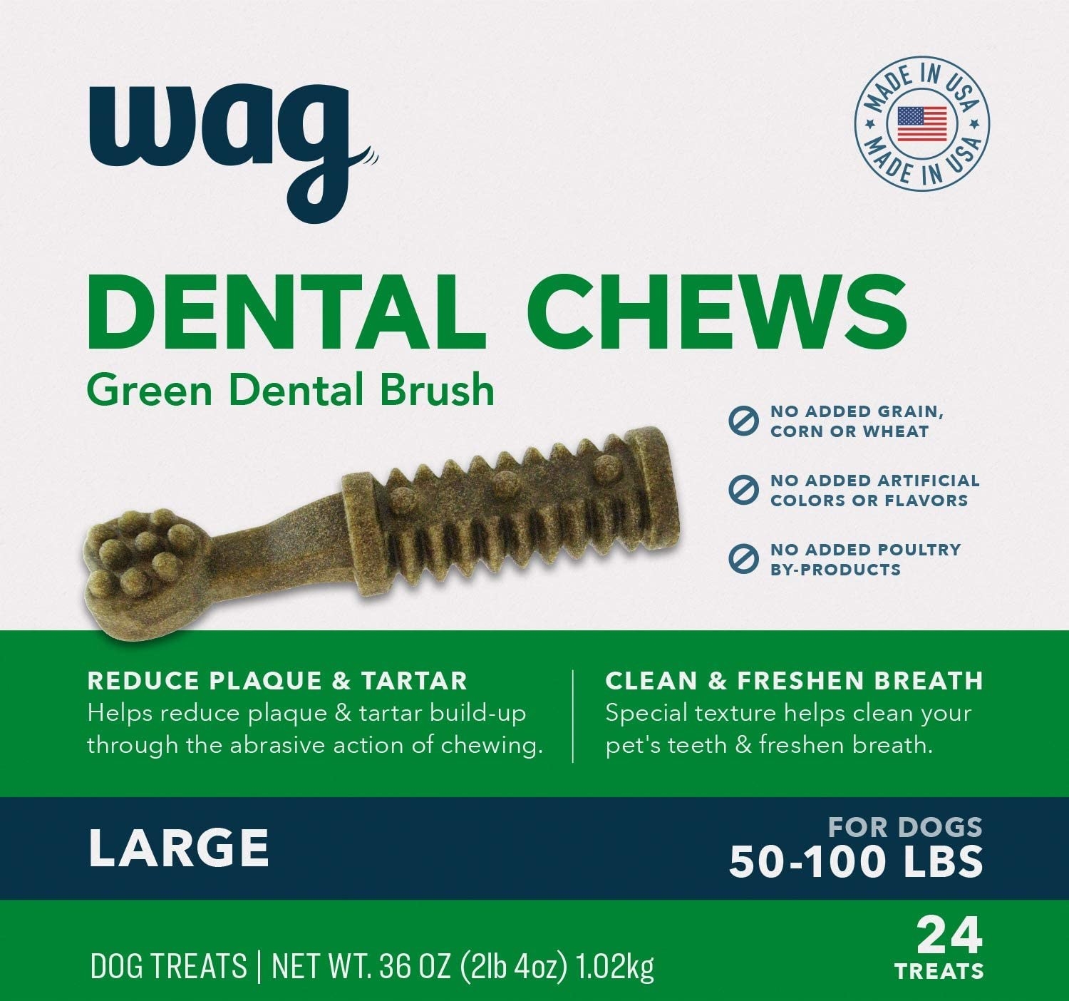 Chart about dental brush treats