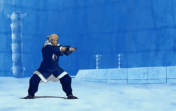 Katara waterbending against Paku