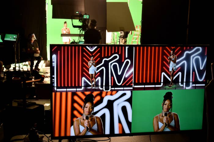 Keke Palmer hosts the 2020 MTV Video Music Awards. 