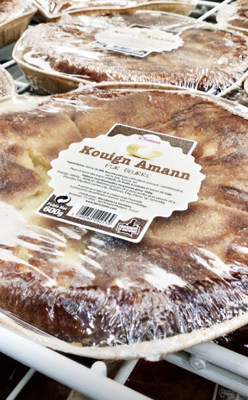 Kouign Amann cakes found in the bakery at Costco France.