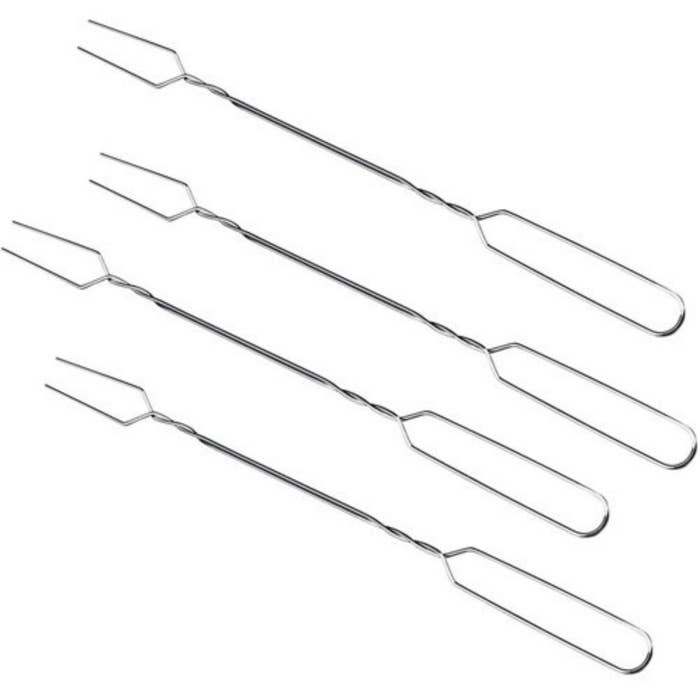 Set of four toaster forks