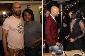 Tiffany Haddish and Common posing together at events