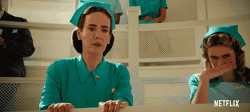 Nurse Ratched watched on as a lobotomy is performed on a patient.