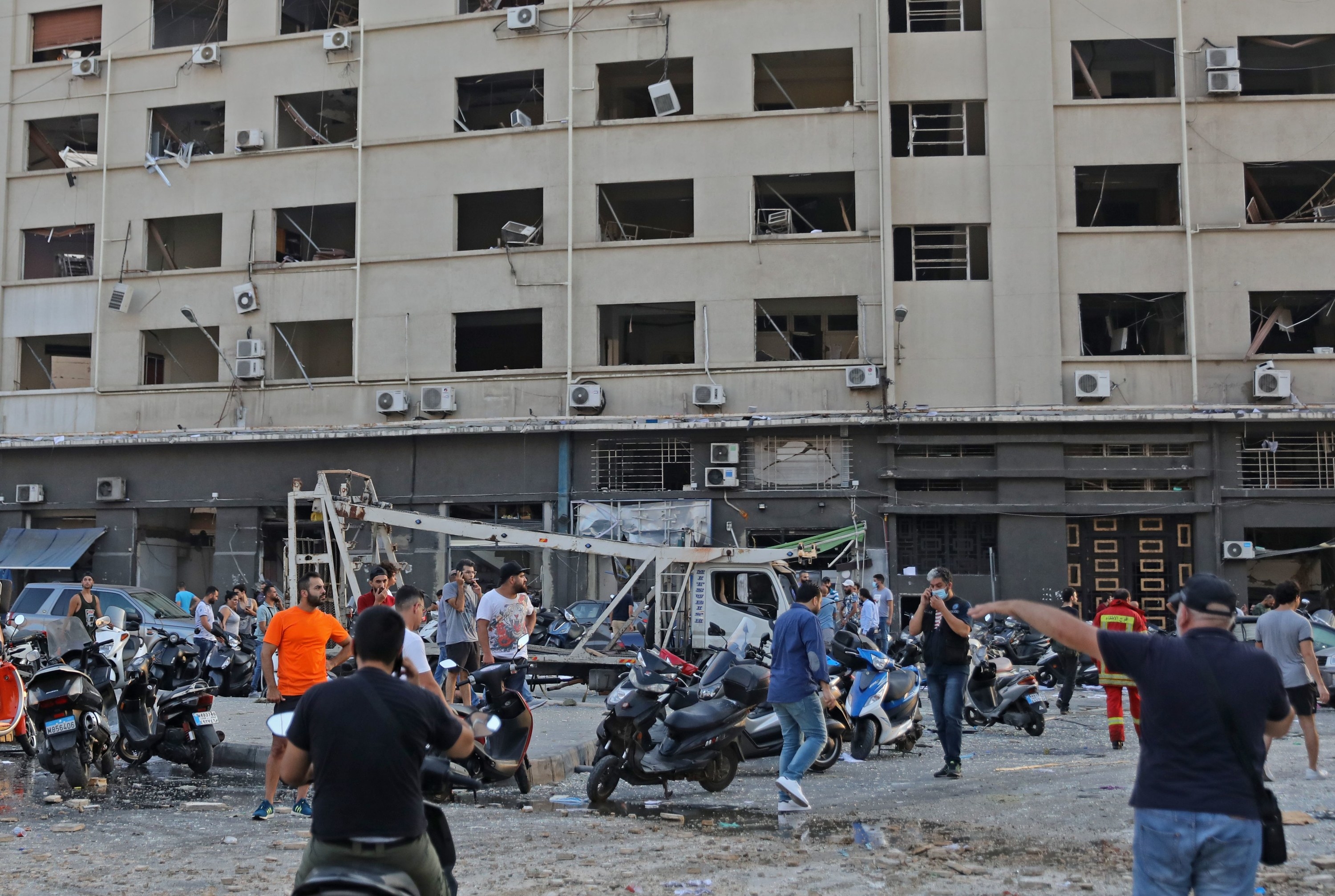 Бейрут 2. Ливан Бейрут взрыв 4 августа 2020.