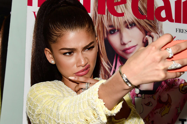 zendaya making a confused face