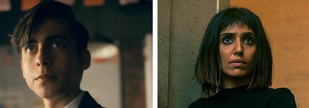 Side-by-side image of Ben and Lila looking off into the distance
